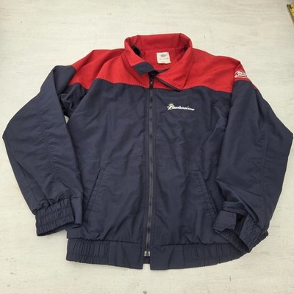 Budweiser Employee Jacket Riverside Bud Mens Sz XL Removable Layer